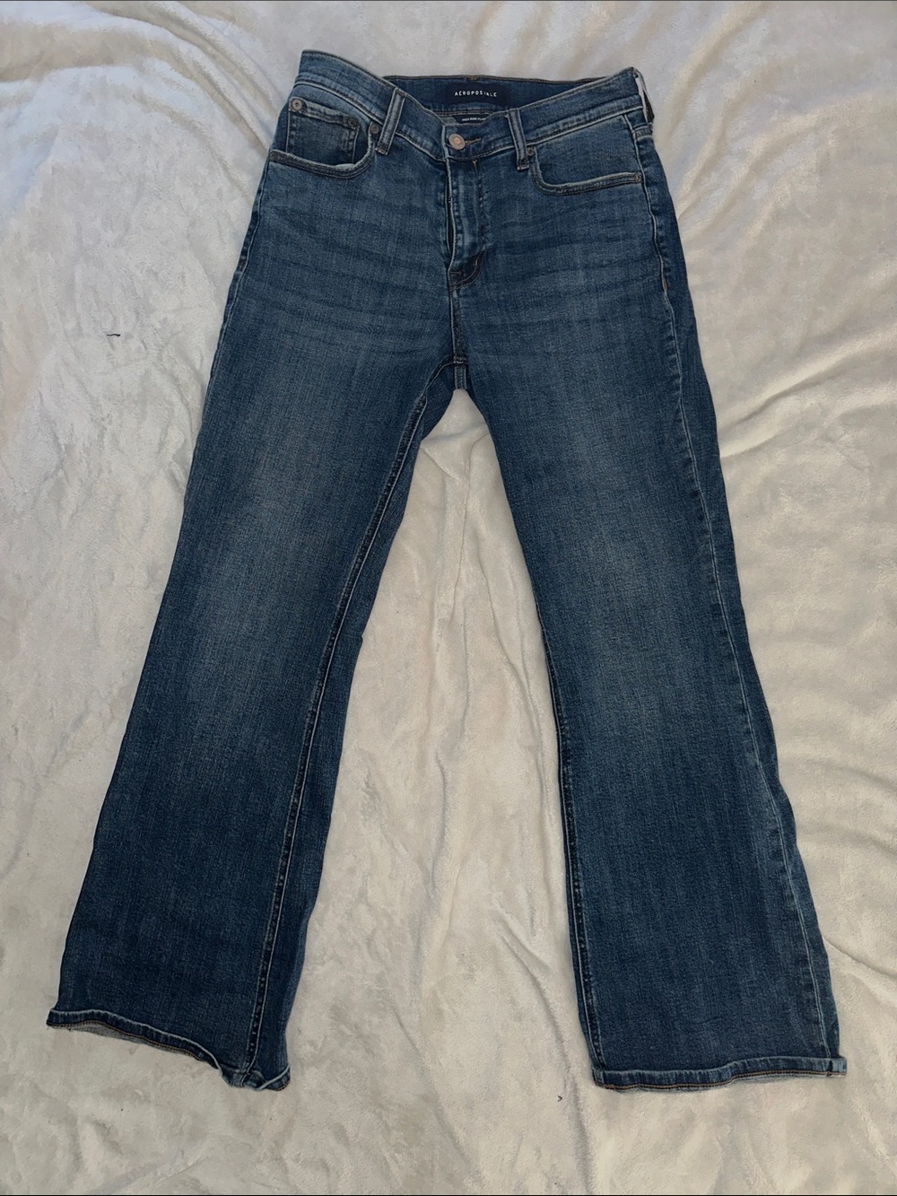 Women’s High Rise Flare Dark Blue Jeans